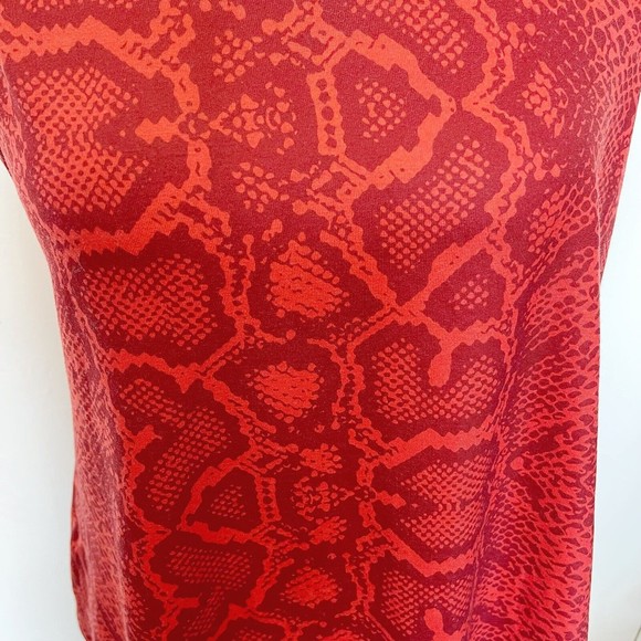 Lovers & Friends Womens Tank Top Back Mesh Snakeskin Print Sz Small Sleeveless - Picture 8 of 12